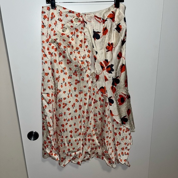 Self-Portrait Floral Asymmetrical Midi Skirt - Picture 2 of 9